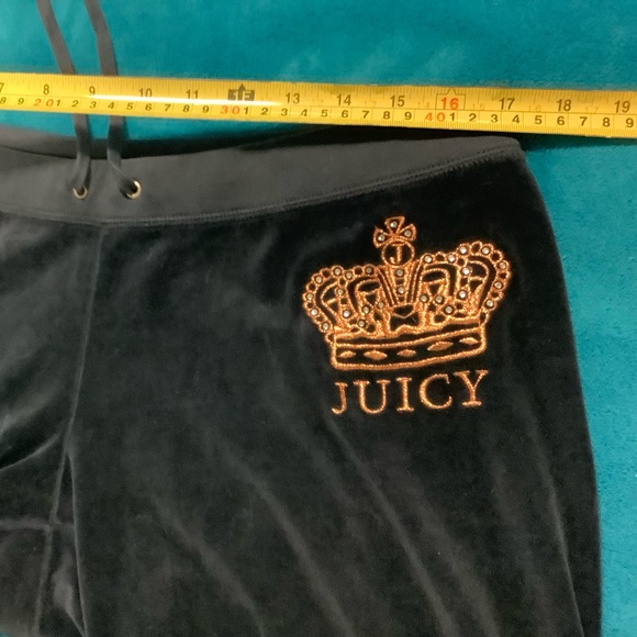 Juicy Couture Velour Pants 34 x 34 Zip Up Hoodie Tracksuit - Picture 10 of 14